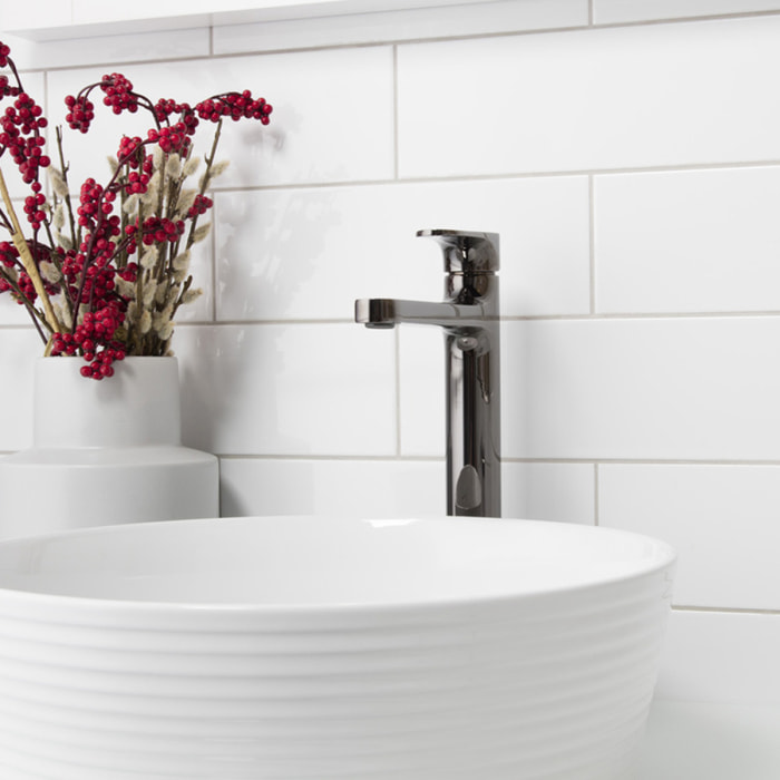 SAT DARK levier pour mitigeur XL pour lavabo, Gun metal (SATBSDAPP)