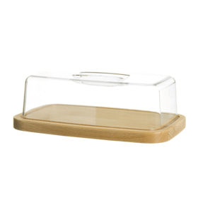 Cloche à Fromage Excelsa – Real Wood, Bois Beige