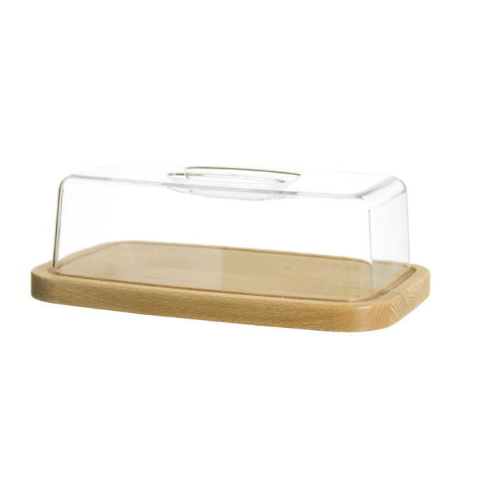 Cloche à Fromage Excelsa – Real Wood, Bois Beige