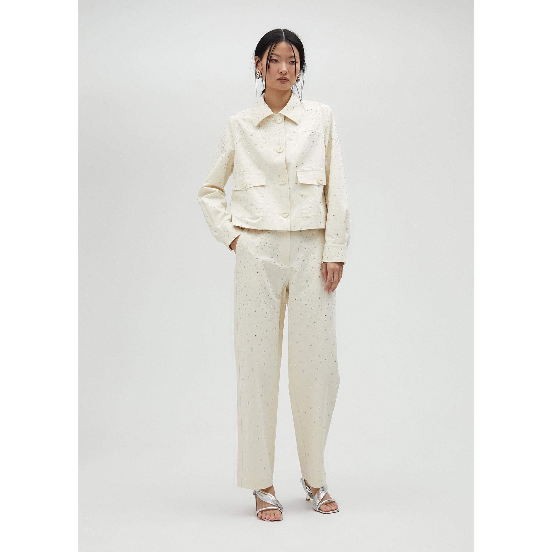 Giacca di jeans con strass