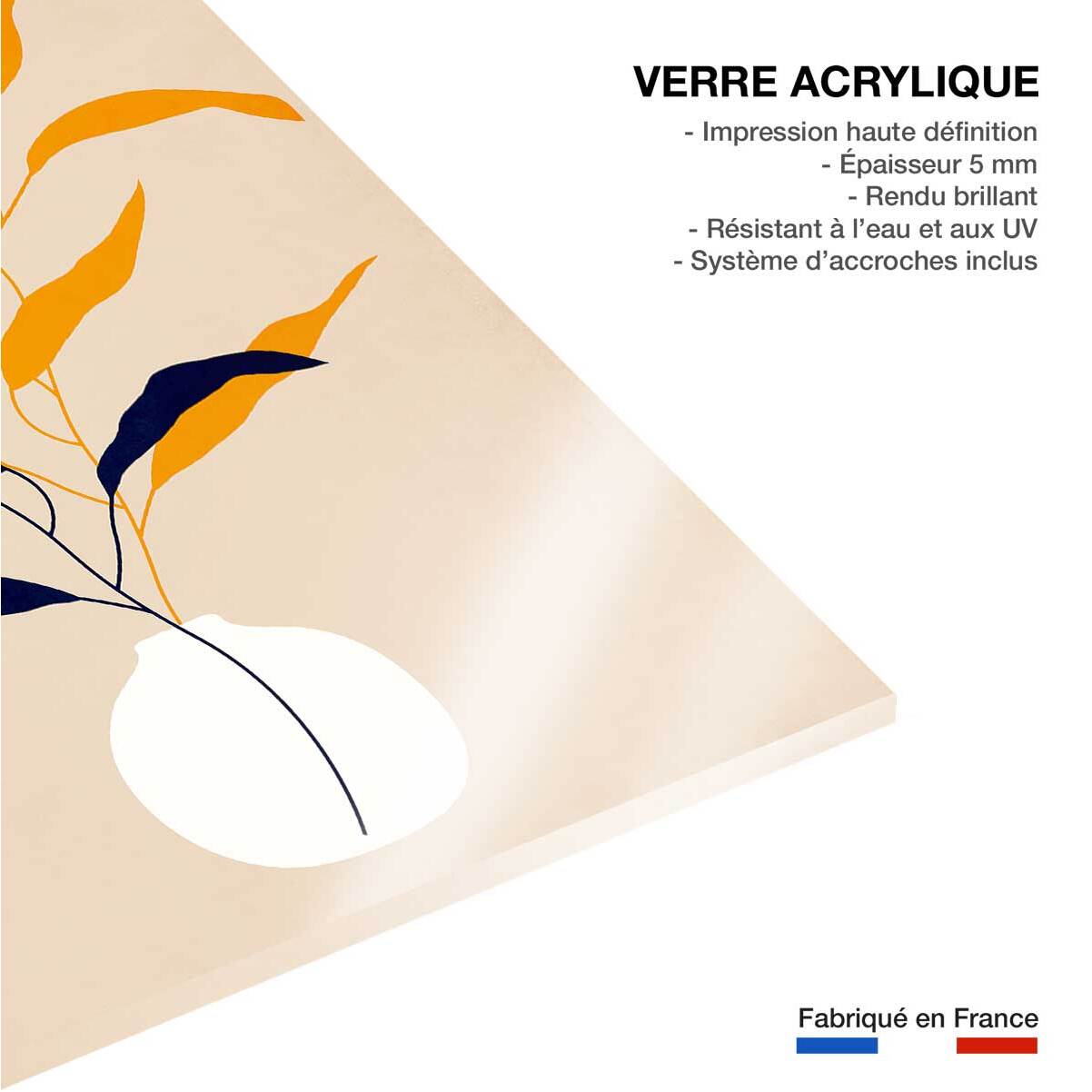 Tableau fleurs plante et purete Tableau plexiglas