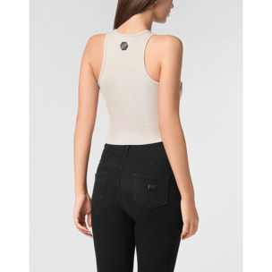 PHILIPP PLEIN Tank Top FLOWERS