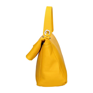 Borsa a spalla convertibile in zaino da donna In Vera pelle Made in Italy 34x21x12 cm