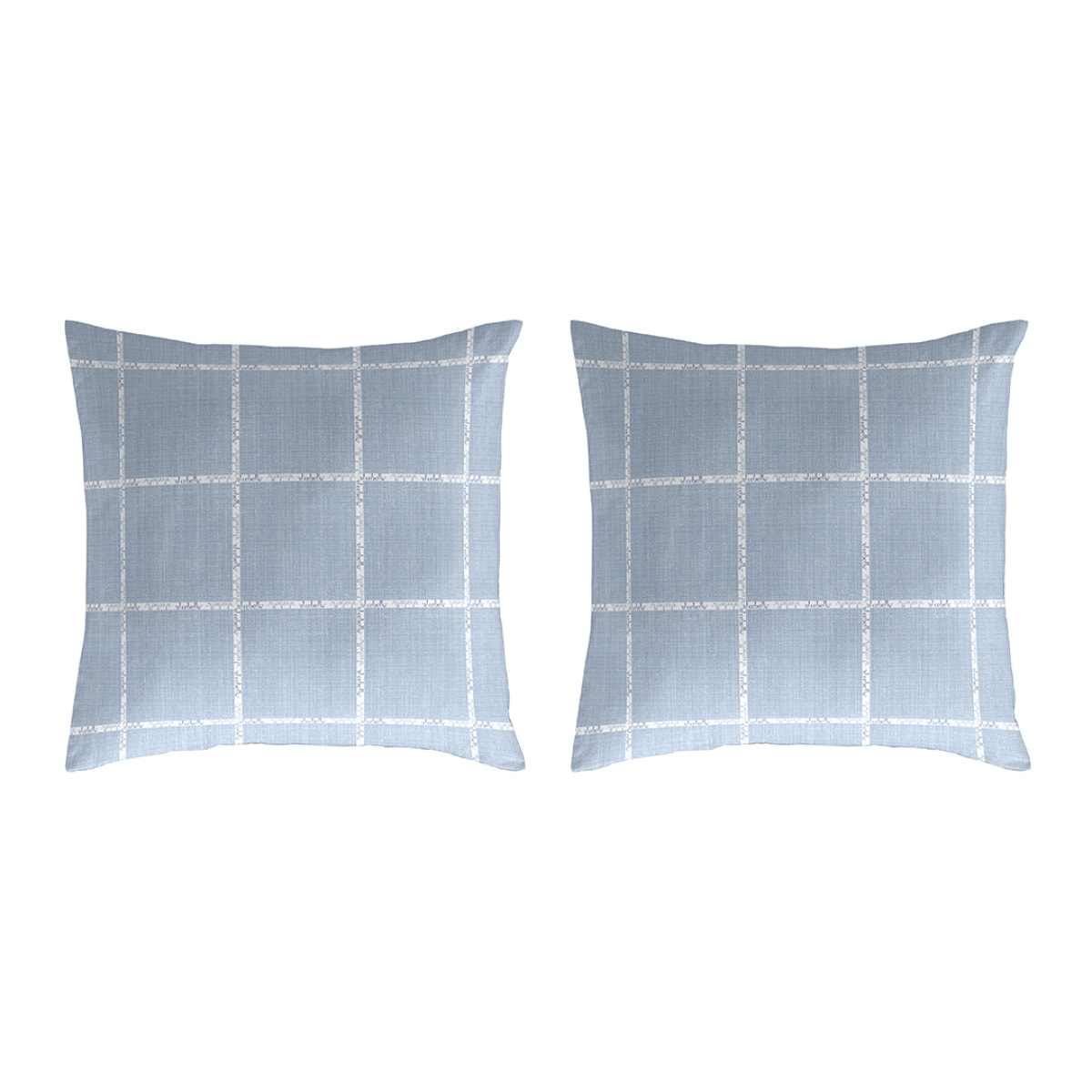 2 Fundas de almohada El Caballo 50x50 cm LEVIATAN Azul - 100% algodón -