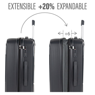 Juego De Maletas Rígidas Pp Itaca Moscu Antracita