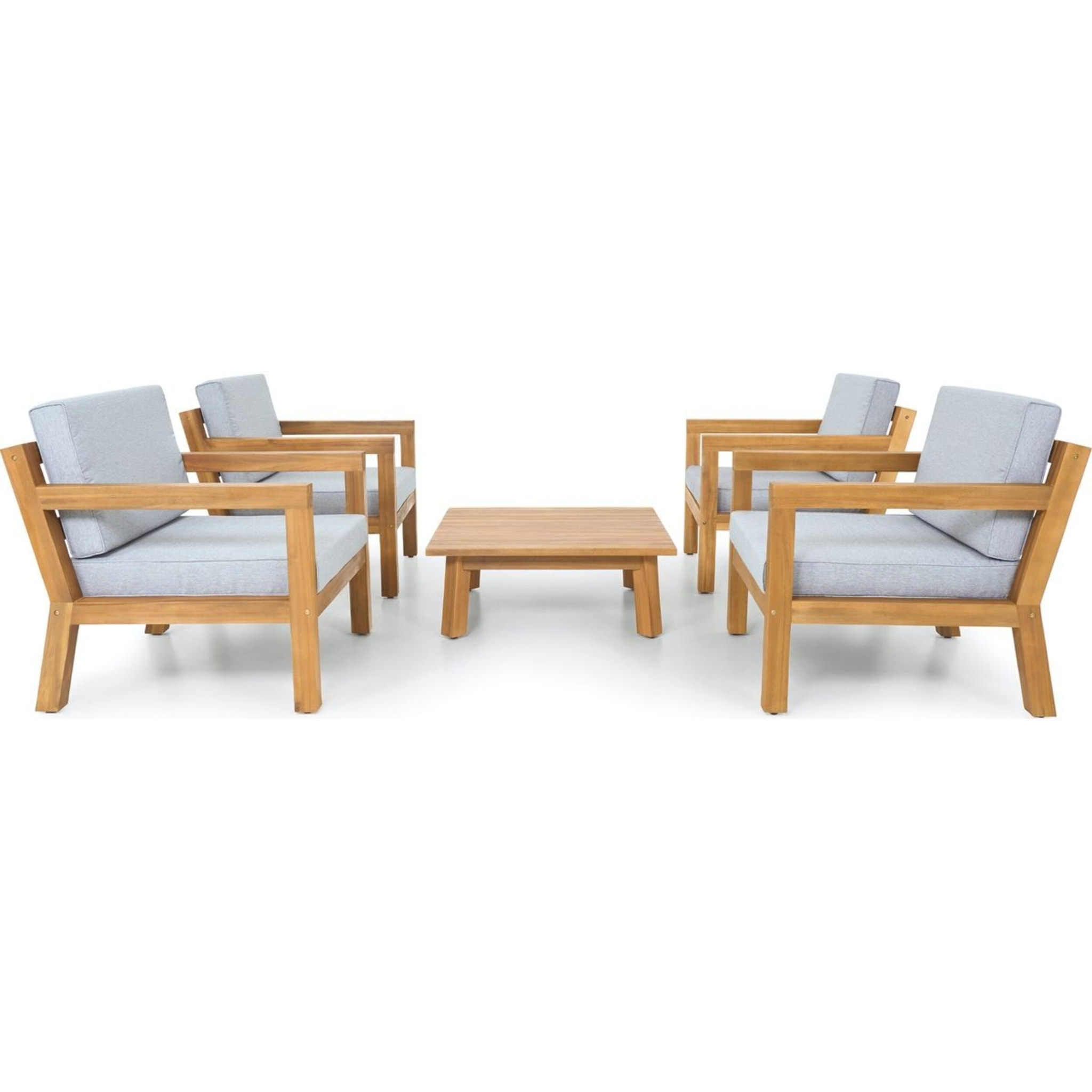 Salon de jardin 4 places en bois FSC - PALAU