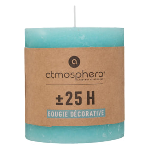 Bougie rustique - bleu turquoise - 220g