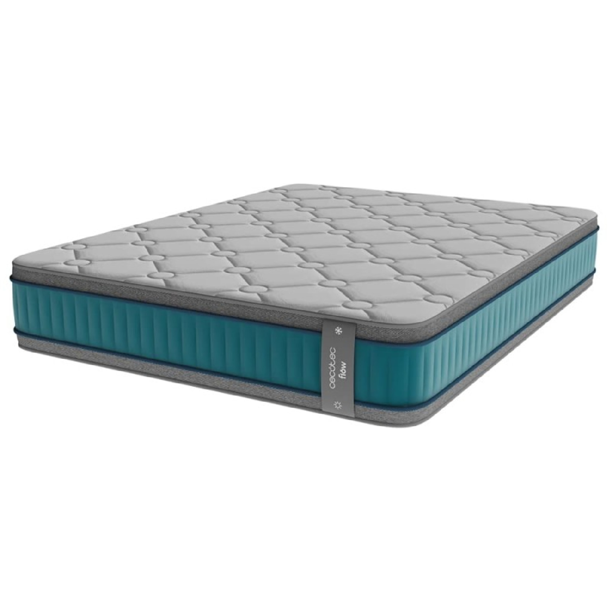 Cecotec Colchón Híbrido Flow 8990 Hybrid 105x190. Multicapa Núcleo de Muelles En