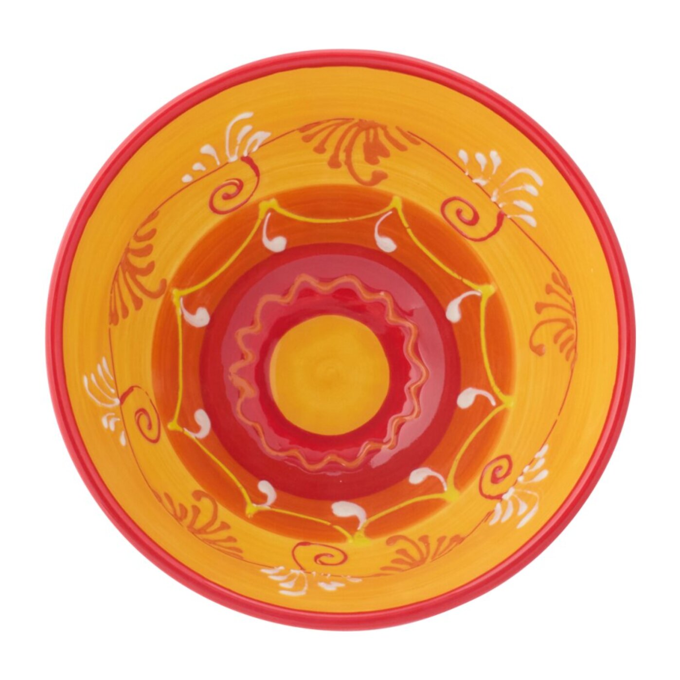 J-Line Bol - céramique - orange/rouge - medium