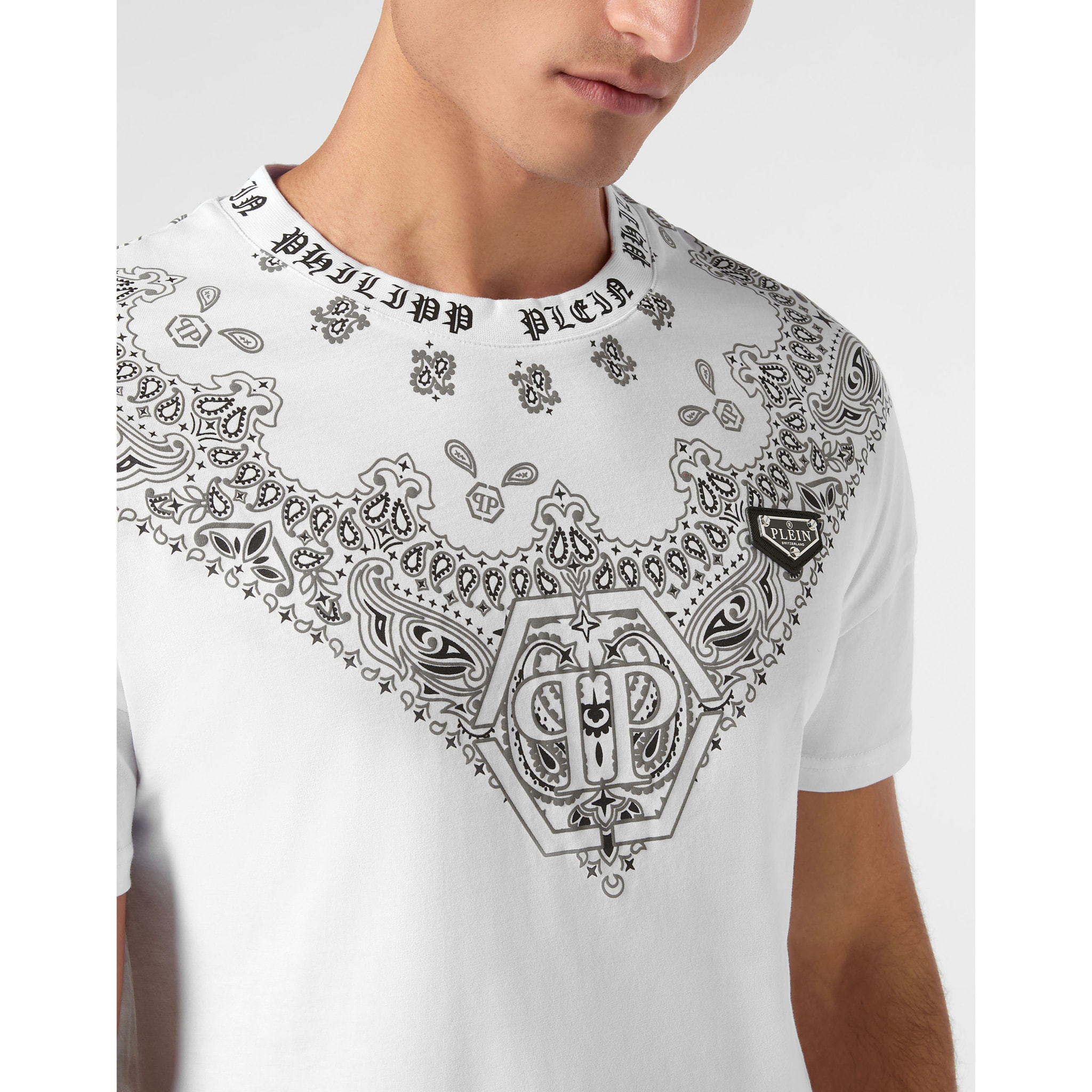 PHILIPP PLEIN Camiseta Cuello Redondo PAISLEY