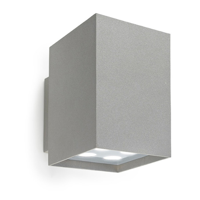 LEDS C4 Aplique IP65 Afrodita Power LED Double Emission LED 21.6 Blanco cálido - 3000K ON-OFF Gris 1324lm