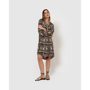 Vestido viscosa tepec negro