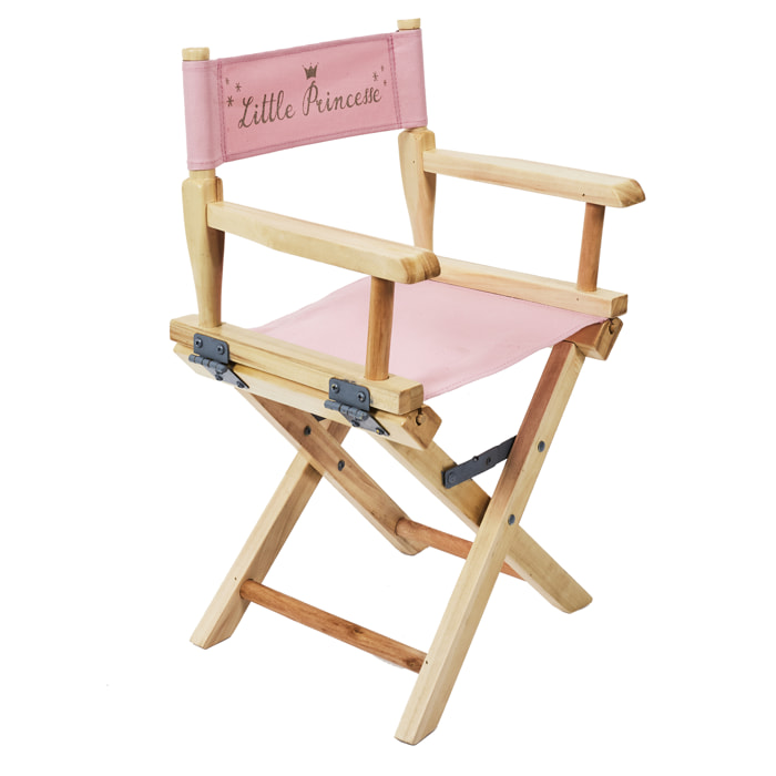 CHAISE DIRECTEUR ENFANT ROSE