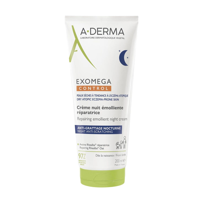 Exomega Control Crème nuit - Crème émolliente 200 ml