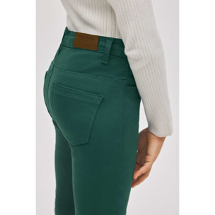 Jeans a gamba larga verde bottiglia per ragazze