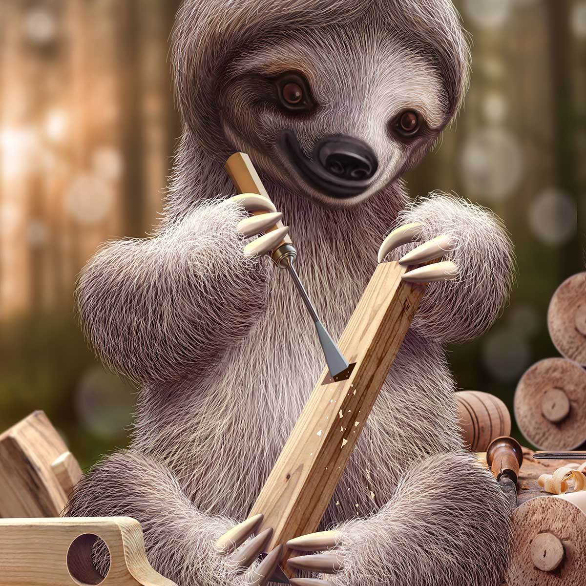 Affiche enfant spareth le fabricant de jouets  Affiche + cadre en bois - Noir