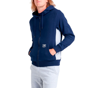 Tuta uomo con cappuccio e zip College Ash