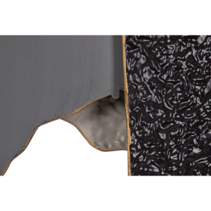 Adorno Pared Metal Gris Marron 58x5x90 Cm