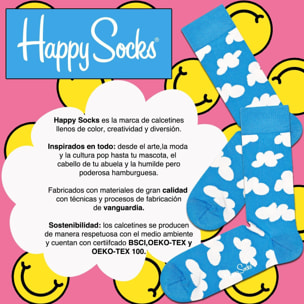 Calcetines dressed hands up diseño azules y amarillos