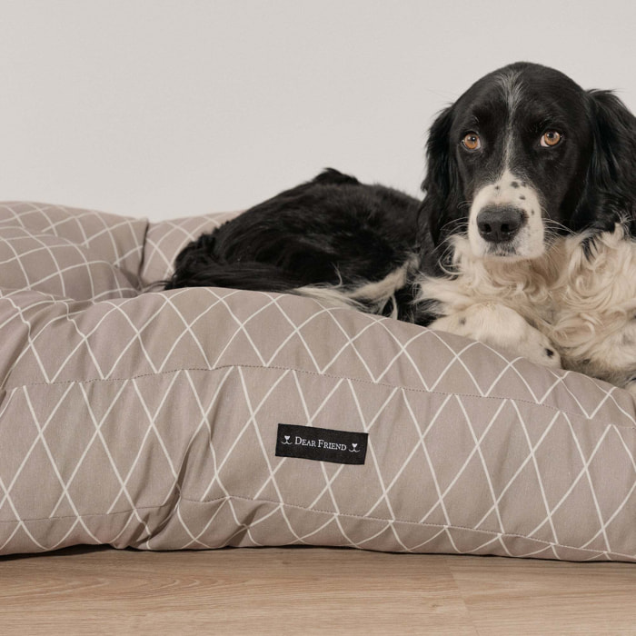 Lit épais et rembourré pour chiens et chats, 100 % coton anti-taches, pour animaux 0120-295