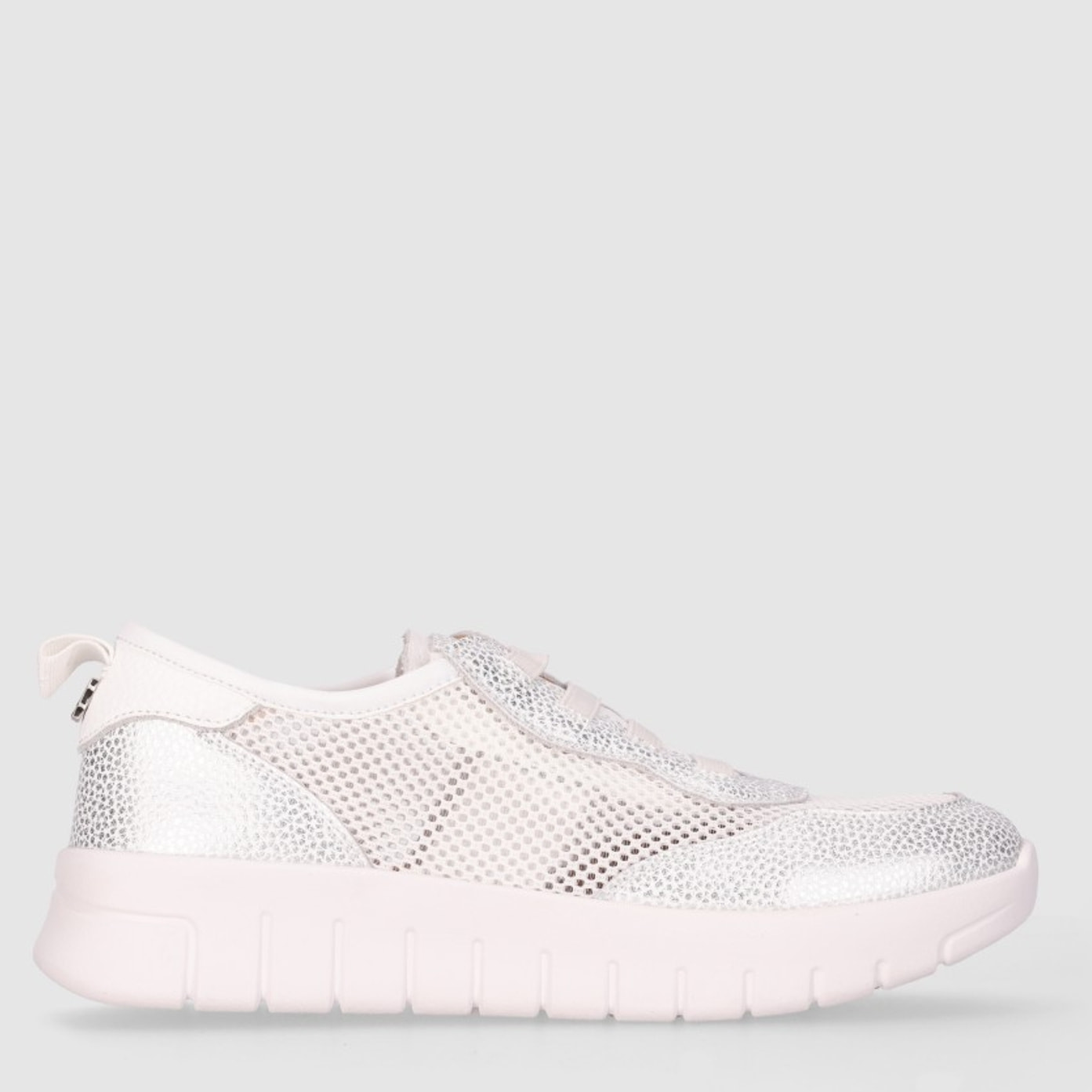Deportivos de Piel - Blanco - Tacón: 1 cm