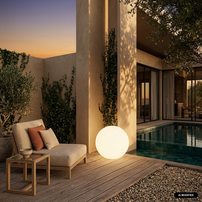 Boule lumineuse intérieur/extérieur LED sans fil 16 couleurs SPHÈRE LED