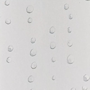 Rideau de douche Polyester WET Blanc effet perlé Spirella