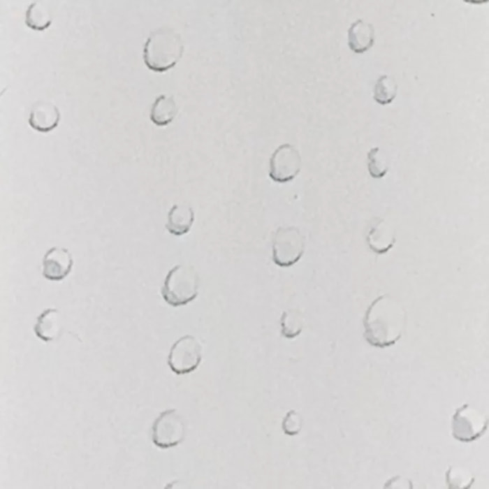 Rideau de douche Polyester WET Blanc effet perlé Spirella