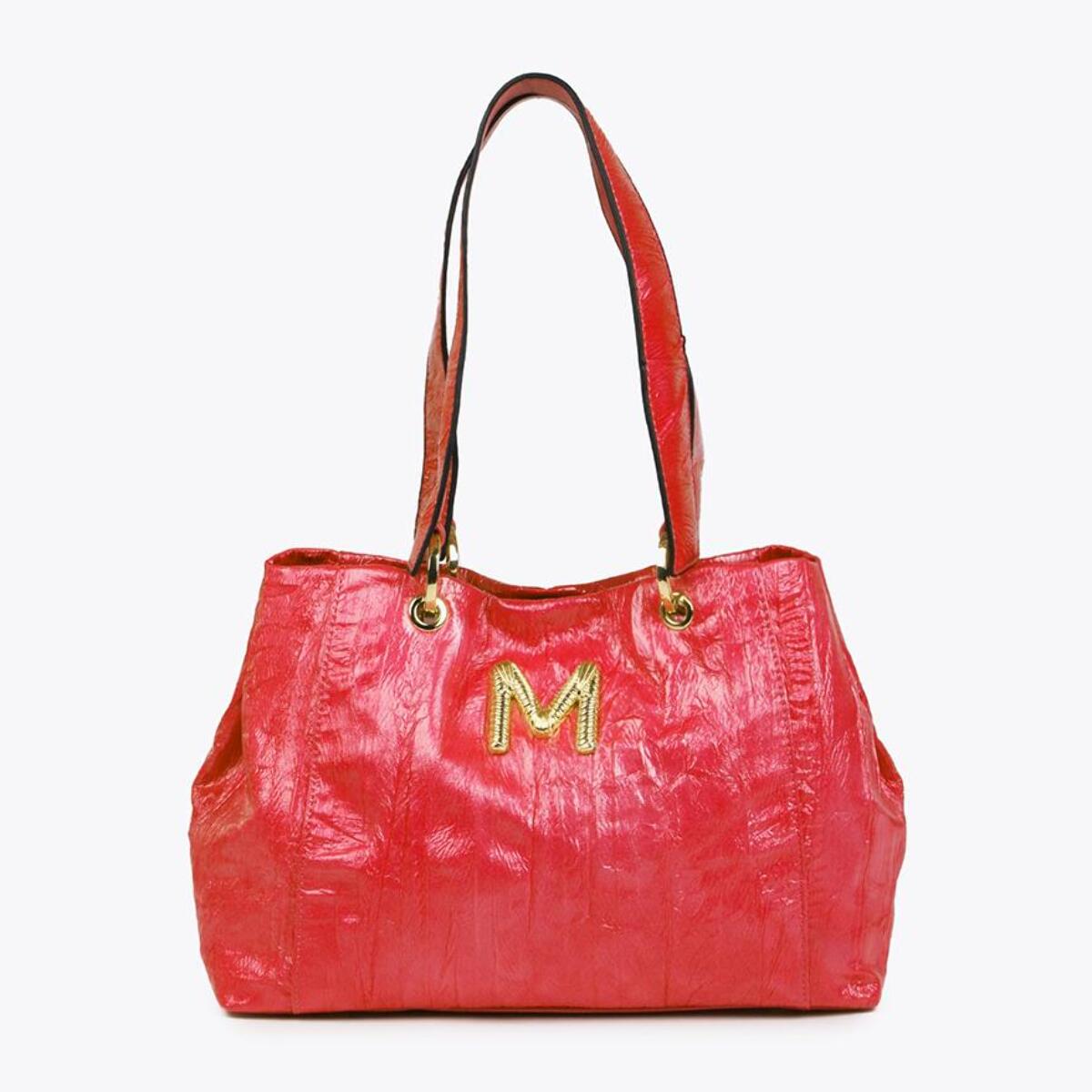 Borsa a tracolla effetto pelle texture