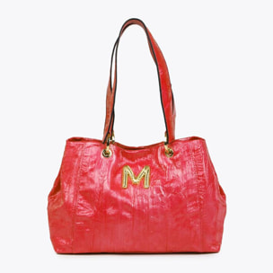 Borsa a tracolla effetto pelle texture