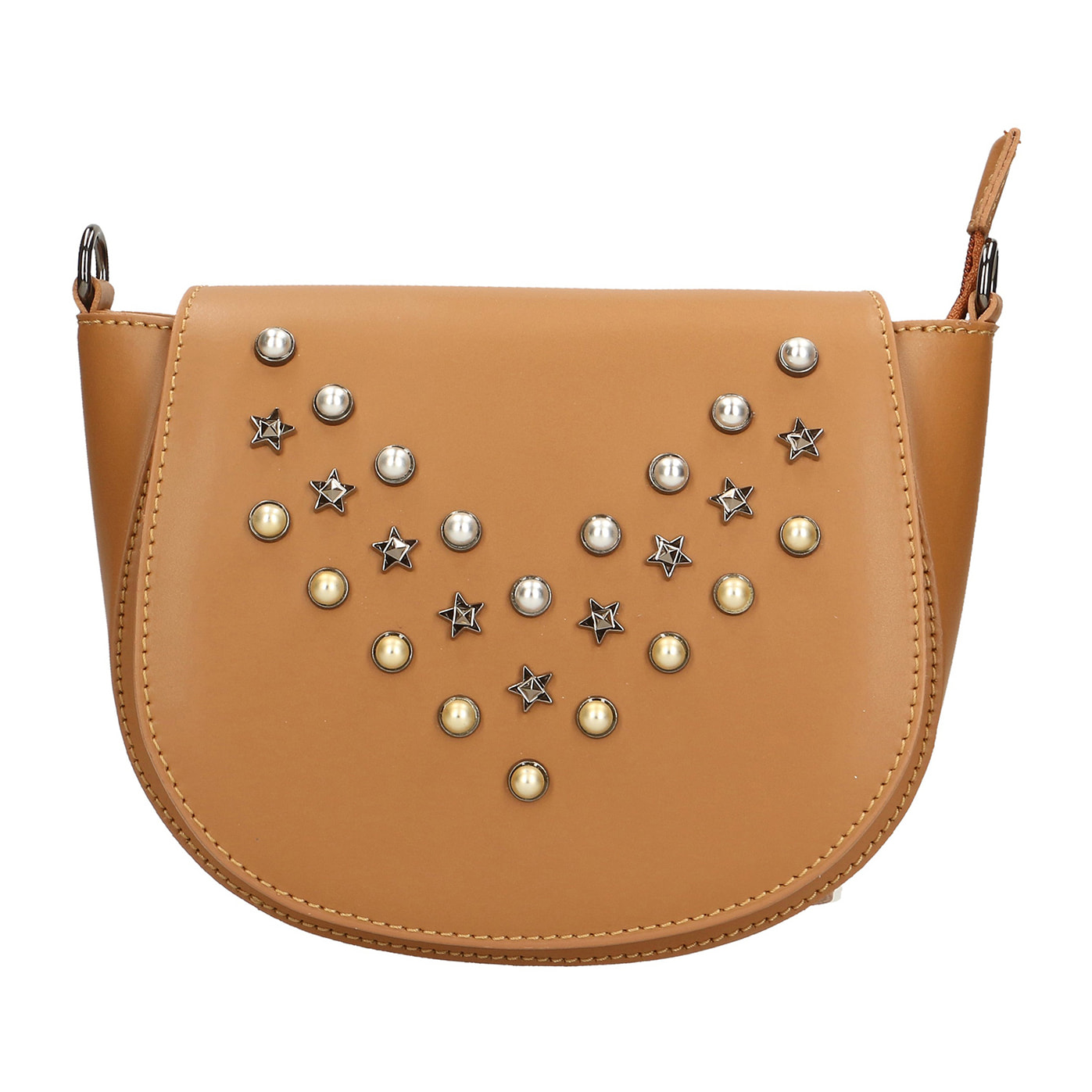 Borsa a tracolla da donna In Vera pelle Made in Italy 20x17x7 cm