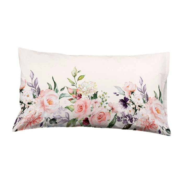 2 Fundas de almohada 50x80 cm El Caballo ROSES - 100% algodón -
