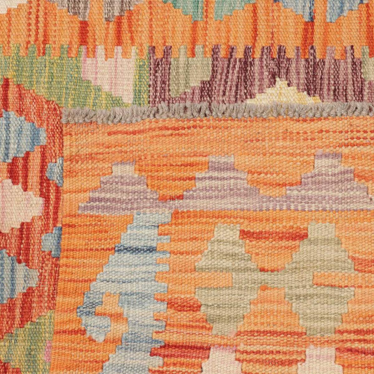 Tapis kilim au motif ethnique, tissé plat authentique, POJEG