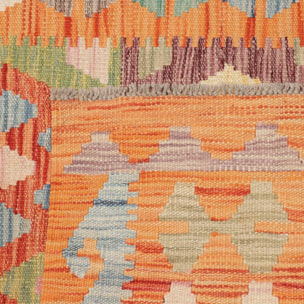 Tapis kilim au motif ethnique, tissé plat authentique, POJEG