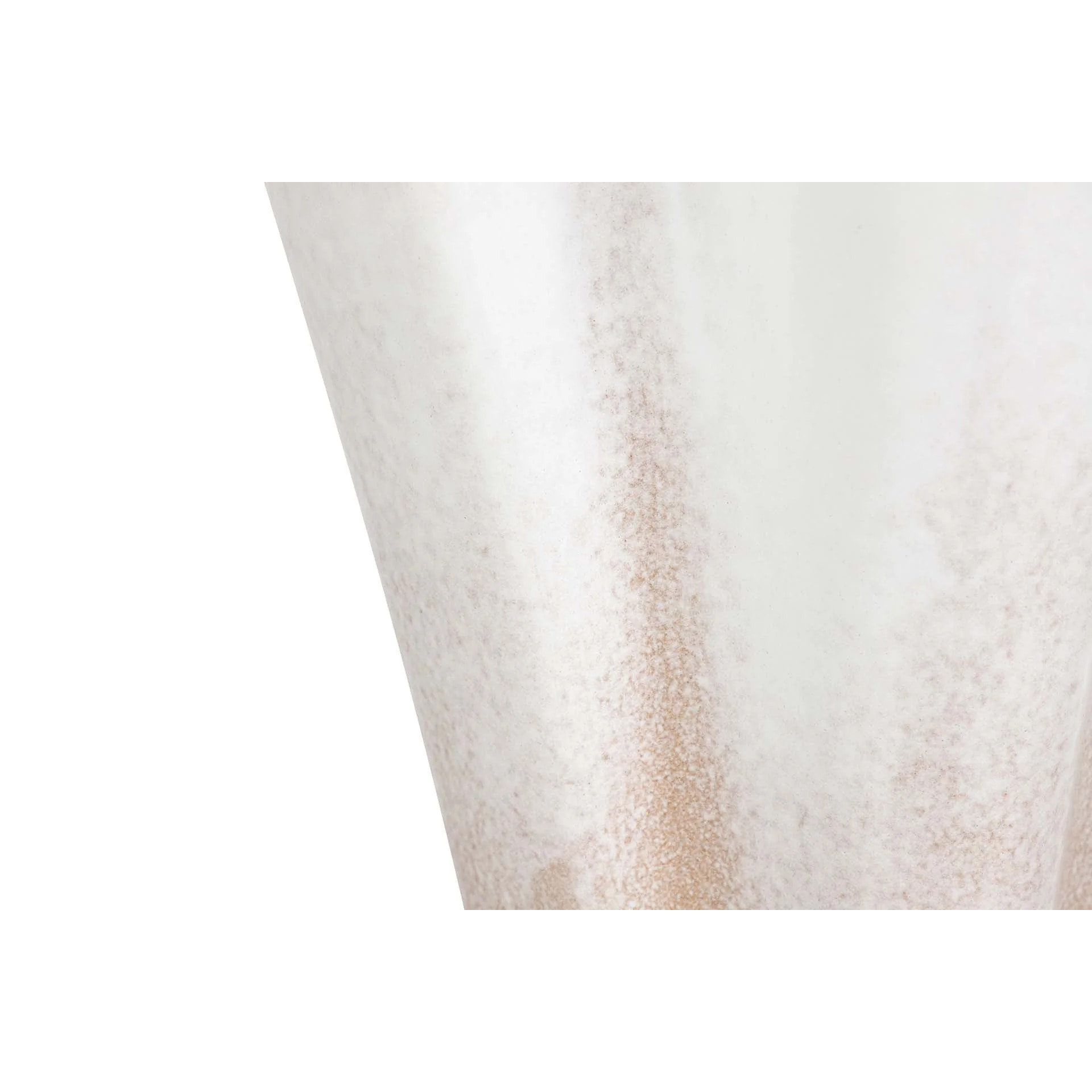 Florero Ceramica Beige 26x26x35 Cm