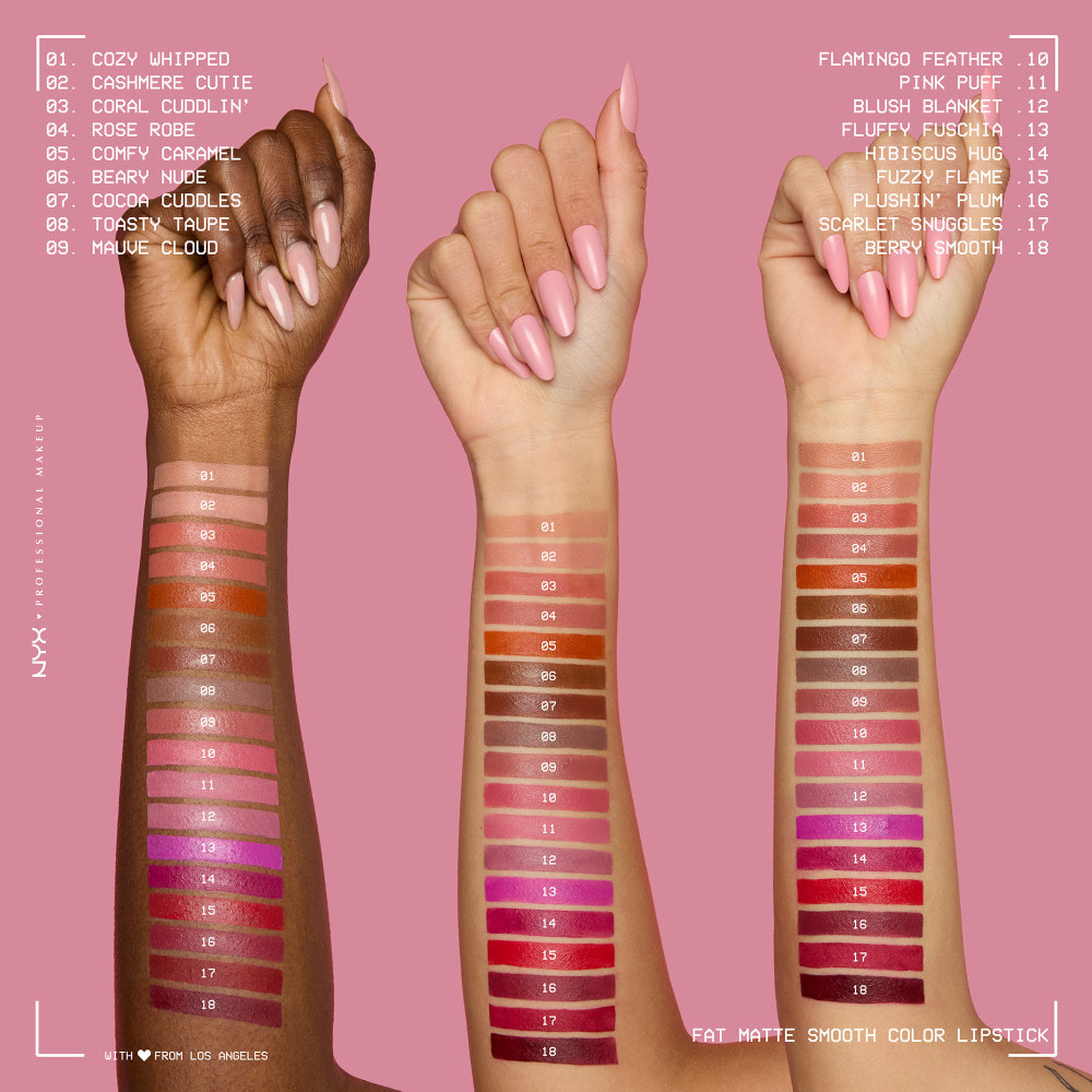 NYX Professional Makeup Fat Matte Rouge à Lèvres Mat Crémeux Scarlet Snuggles