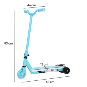 Patinete Eléctrico para Niños de 4-7 Años Patín Eléctrico Max. 6 km/h Motor 80 W Autonomía Máxima 8 km Patinete Eléctrico Infantil con Luces LED Freno Posterior Azul