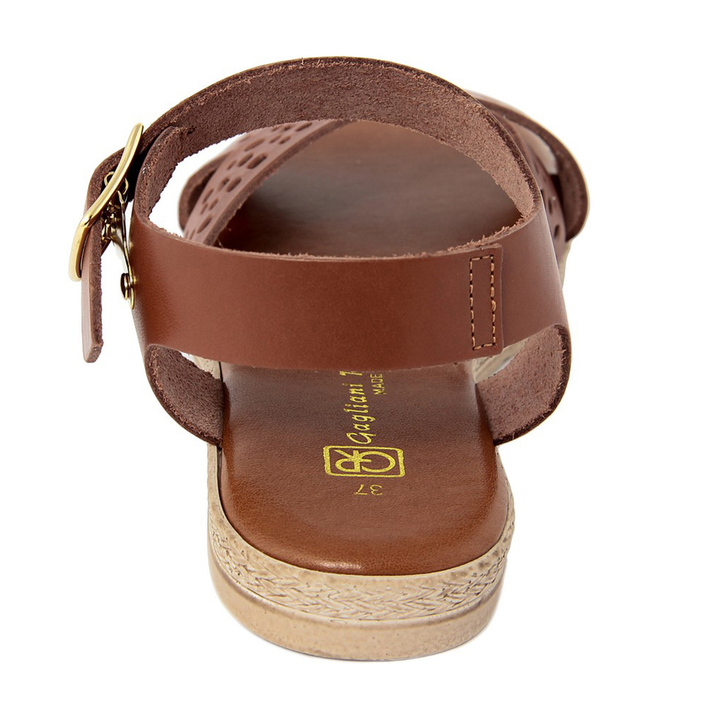 Sandalo flat Gagliani Renzo Marrone