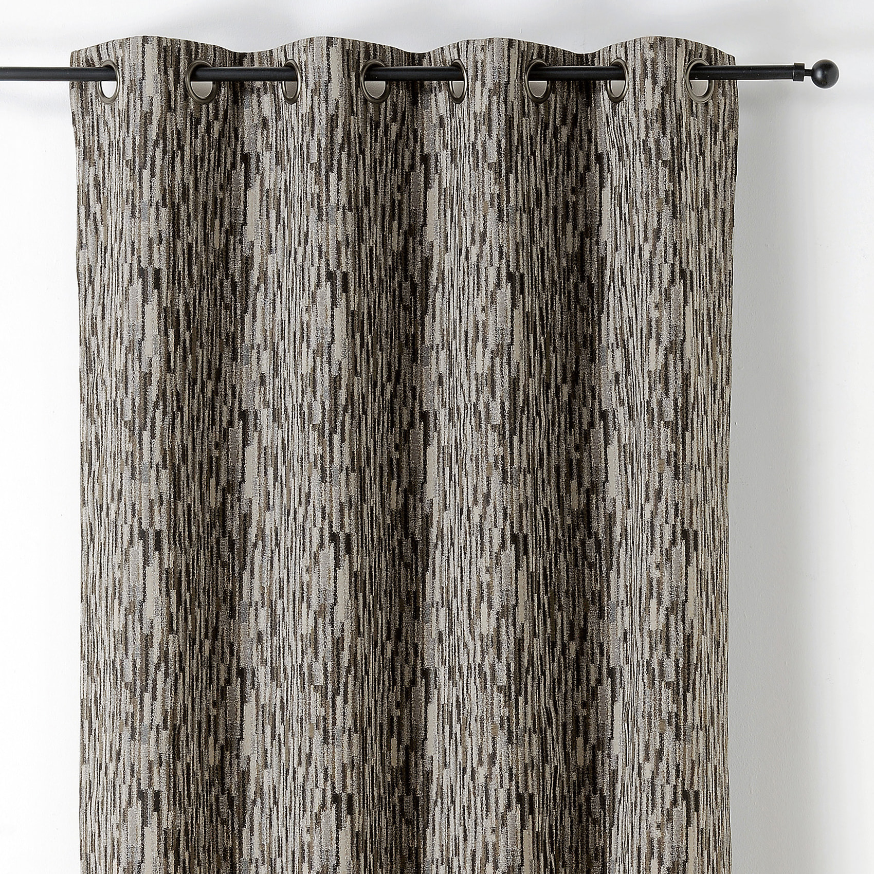 Rideau design aquarelle - Gris