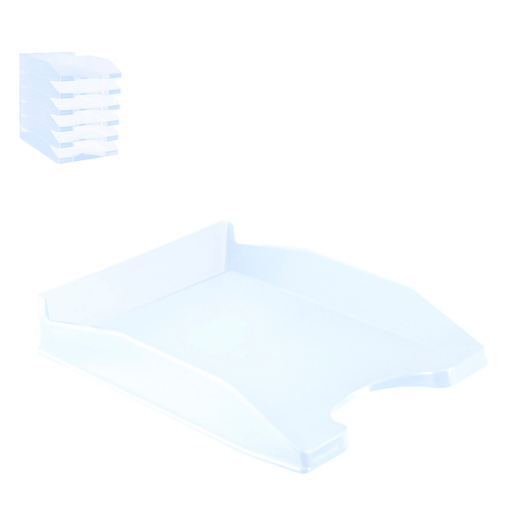 PACK 6 Uds. VASSOIO UFFICIO BLU CHIARO CRISTALLO