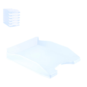 PACK 6 Uds. VASSOIO UFFICIO BLU CHIARO CRISTALLO