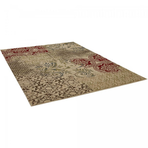 Tapis salon et chambre tissé motif floral NUKA