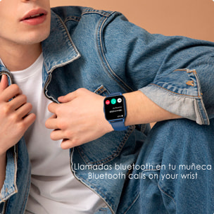 Smartwatch ZW36 con notifiche delle App, vari modalità sportive. Monitor della pressione e dell'ossigeno, termometro.