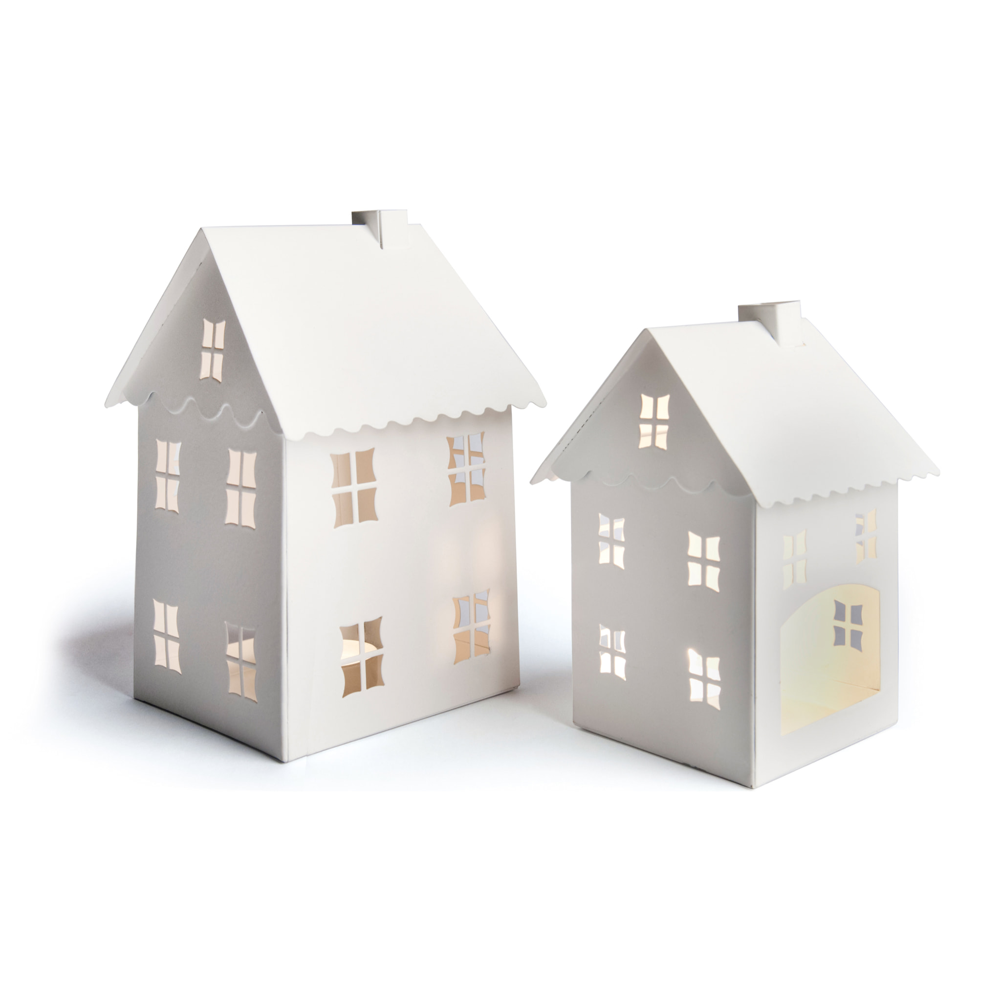 Lanterne Excelsa – Nordic Christmas, Fer Blanc