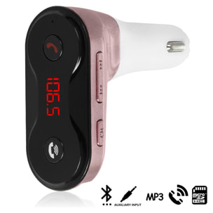 Manos libres Bluetooth CARC8 para coche con transmisor FM