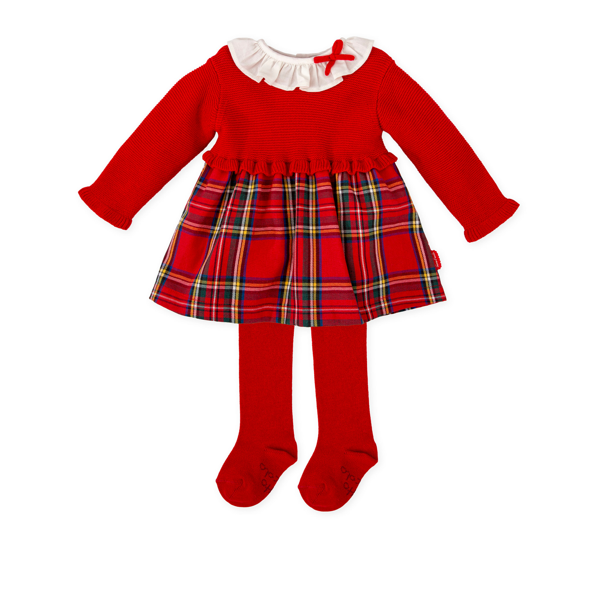 VESTIDO CON LEOTARDOS ROJO - Rojo