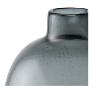 Vaso in vetro nero fumé ø23x35 cm