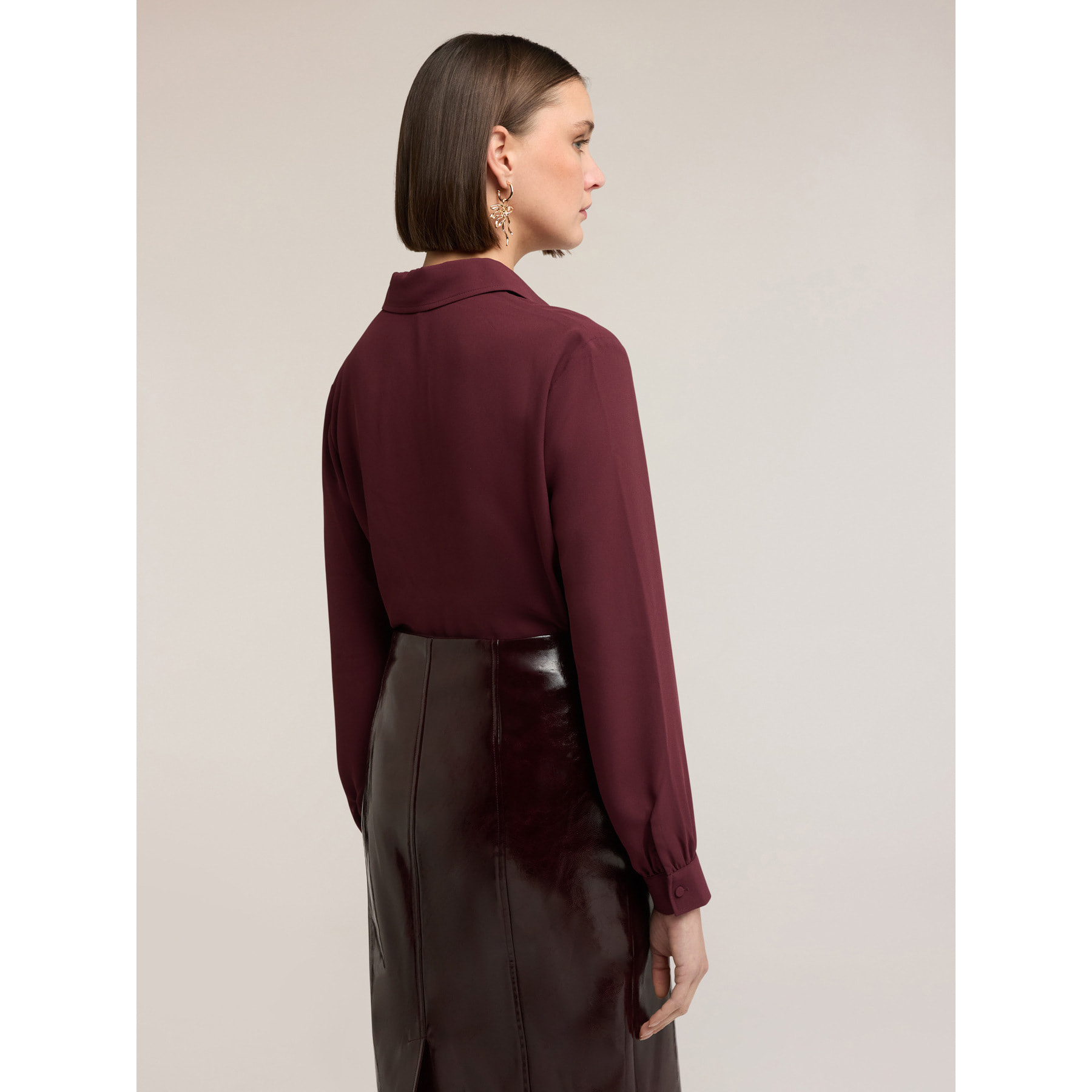 Motivi - Camisa de gasa - Burgundy