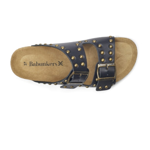 SANDALIA RIBADEO BABUNKERS NEGRO