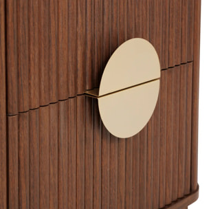 Table de chevet Wany marron 45x40cm